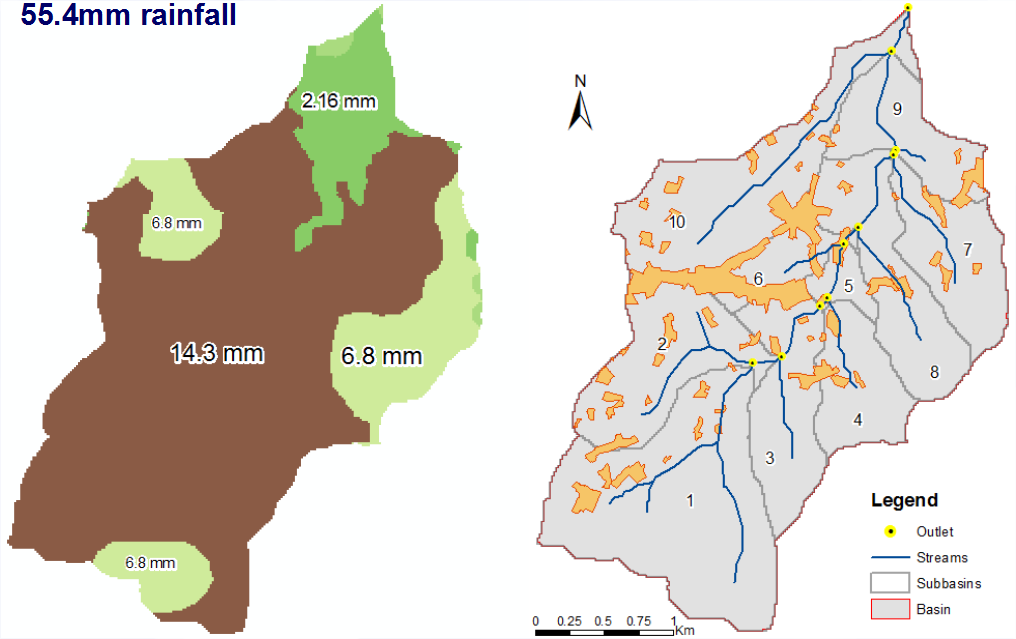 GIS map of runoff